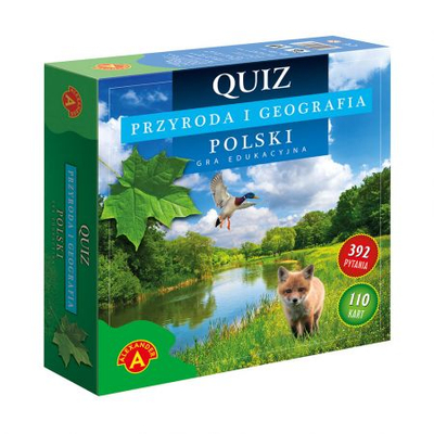 Lojë kuiz ALEX Quiz Nature And Geography Of Poland, edukative, 392 pyetje, shumëngjyrshe