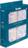 Set pelena bambus Sensillo Bamboo Nappy, 2 copë, 120x120 cm, me lule dhe iriqë
