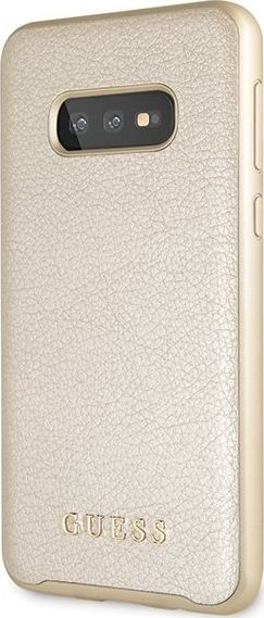 Këllëf telefoni Guess Iridescent për Samsung Galaxy S10e, hard case, ngjyrë ari
