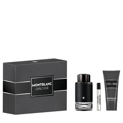Set parfum Montblanc Explorer, EDP 100 ml + xhel dushi 100 ml + EDP 7.5 ml