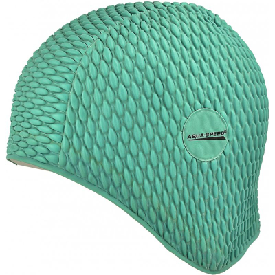 Kapelë noti Aqua-Speed Bombastic 04, latex, për flokë të gjatë, jeshile