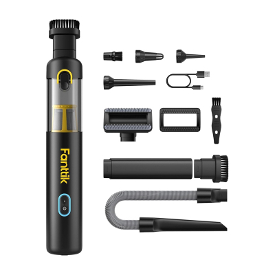 Fshesë portative veture Fanttik Slim V8 Apex, 19000Pa, USB Type C, e zezë