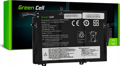 Bateri laptopi Green Cell L17L3P52, 11.1V, 4100mAh, e zezë