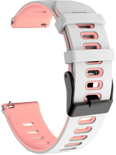 Rrip për orë të mençur 4wrist Samsung 20 mm, i bardhë/rozë