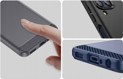 Maskë telefoni Tech-Protect TPUCarbon për Samsung Galaxy M33 5G, gome TPU e butë, efekt karbon, e zezë