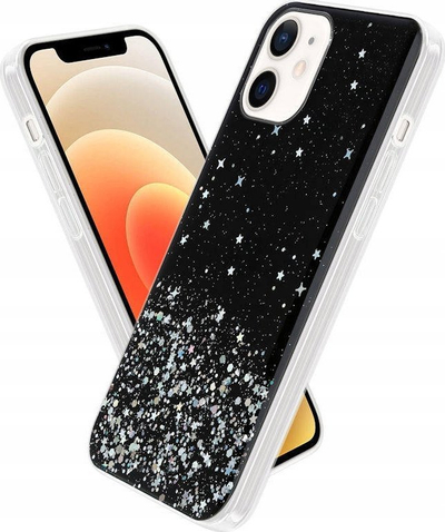 Futrollë Maximus MX Shine për Samsung A32 5G, TPU, me glitter, e zezë