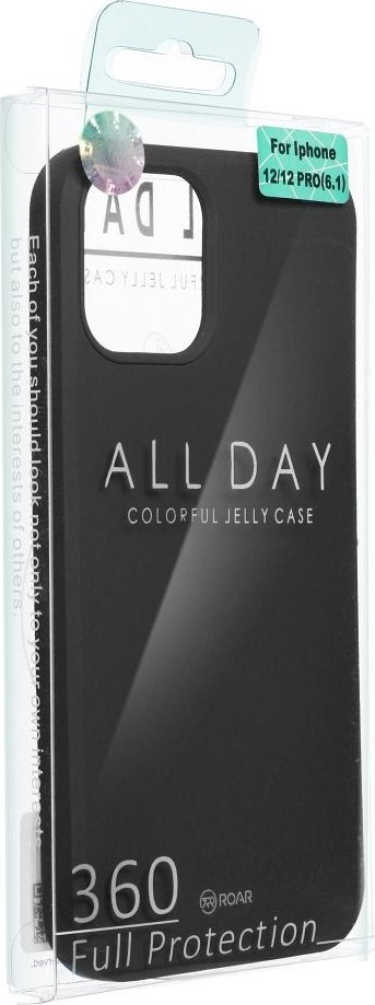 Kapak telefoni ROAR Colorful Jelly, për Samsung Galaxy S23 Plus, silikon TPU, i zi