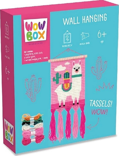 Set kreativ Wow Box Wall Hanging Llama, dekor murale, 6+, shumëngjyrësh