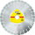 Disk diamanti Klingspor DT 600U Supra, 150mm, për wall chaser, ngjyrë argjendtë