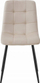 Set karrigesh ngrënieje KARA, 3 copë, kadife, këmbë metalike të zeza, beige
