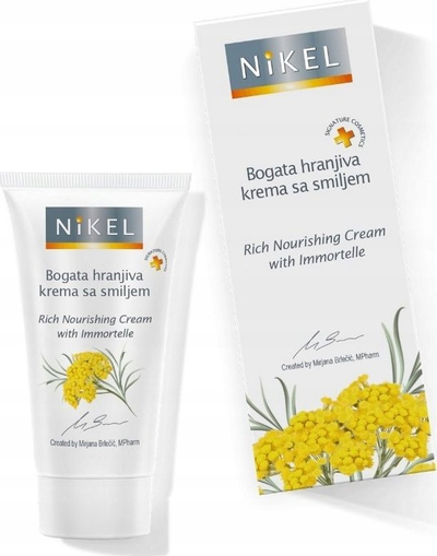 Крем за лице Nikel Rich Nourishing, со цвет од Имотел, 50 ml