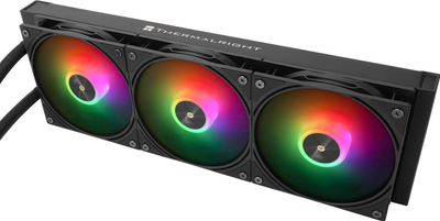 Ftohës uji Thermalright Frozen Warframe ARGB, 360mm, ekran IPS LCD, i zi