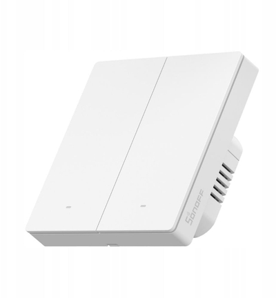 Çelës muri smart Sonoff ZBM5, Zigbee, 2 butona, i bardhë