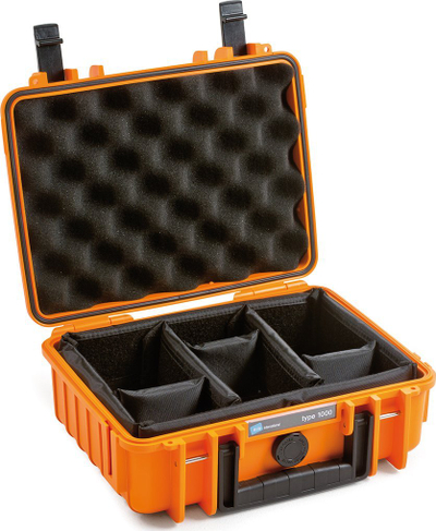 Kuti mbrojtëse B&amp;W Outdoor Cases 1000, polipropilen, që s’e ha pluhuri dhe uji, portokalli