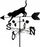 Shigjetë ere Wenko Weather Vane Cat, metal, 170cm, e zezë