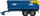 Rimorkio lodër Britains Dump Truck 42701, për traktor lodër, blu me të verdhë