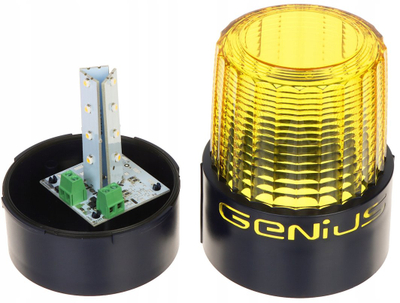Lampë sinjalizuese Genius Guard FAAC, LED, 24V, e verdhë
