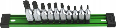 Set çelsash TORX Hikoki SCHAFT 3/8", 10 copë, metalik