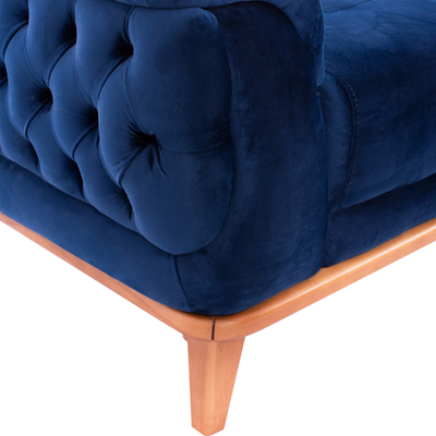 Divan-krevat Bennington HM3250.18, 2 vende, 180 cm, blu e errët