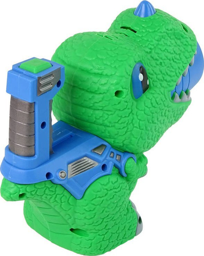 Makina e flluskave t’sapun Leantoys Dinosaur, automatike, me lëng flluskash, jeshile