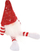 Figurinë dekorative Saska Christmas Mikołaj Gnom, 13cm, e kuqe