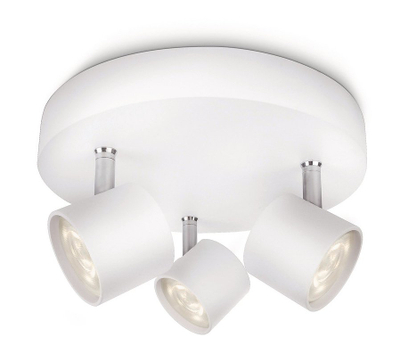 Spot tavan LED Philips MyLiving 562433116, me 3 drita, 4.5W, i bardhë