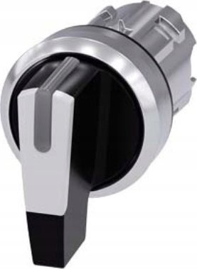Buton rrotullues Siemens 3SU1052-2CM60-0AA0, 22mm, i ndriçuar, i bardhë