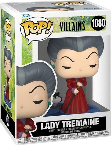 Figurë koleksionuese Funko POP Disney Villains Lady Tremaine 1080, vinyl, e kuqe
