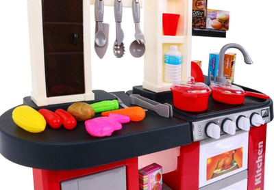 Kuzhinë lodër Talented Chef, 58 aksesorë, drita dhe tinguj, e kuqe krem