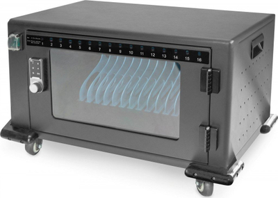 Dollap karikimi Digitus Cabinet Mobile, 16 porta USB A, deri 14", me rrota