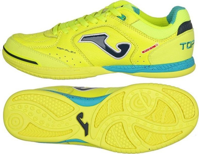 Këpucë futsalli Joma Top Flex Indoor, për lojë brenda, taban gome, të verdha neon