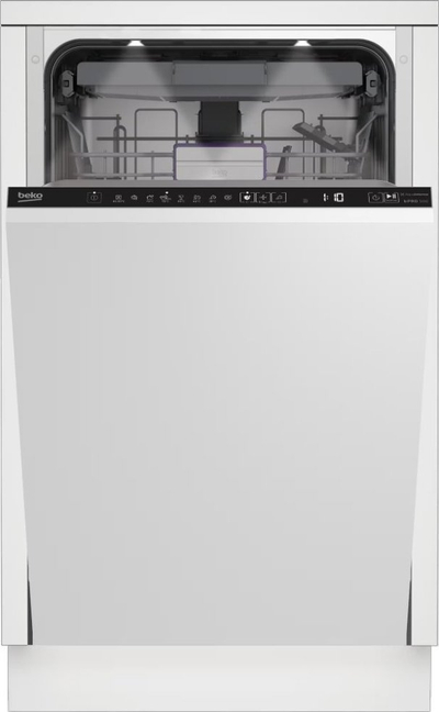 Lavastovilje e integruar Beko BDIS38041Q, 45cm, motor inverter, e bardhë