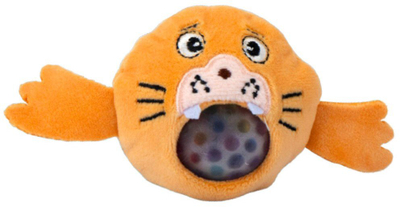 Set lodrash antistres LEAN Toys Squishy Plush, 6 copë, me rruza uji, formë pinguin dhe delfin