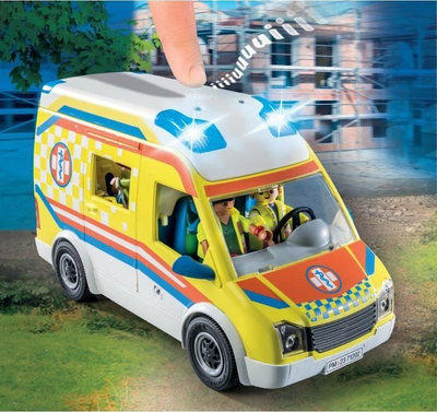 Set lojërash Playmobil Ambulance 71202, me drita, me tinguj, shumëngjyrësh