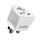 Adapter udhëtimi SBS për UK, 100–250V 2500W, i bardhë