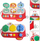 Board edukativ për kalamaj Little Explorers, ndijor kreativ, i kuq