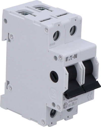 Çelës izolues modular Eaton HIS-25/2, 25A, 2P, i bardhë
