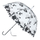Çadër Blooming Brollies, bardhë/zi
