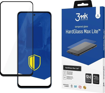 Заштита за екран 3MK HardGlass Max Lite за Xiaomi Redmi 12 4G, 9H, 0.3mm, проѕирна