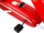 Go kart me pedale Abarth PA0167, sedilje e rregullueshme, rrota EVA, i kuq