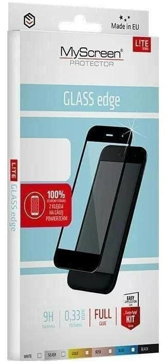 Xham mbrojtës MyScreen L!TE GLASS Edge për Samsung Galaxy A54, tempered glass, mbulim i plotë t’ekranit, kornizë blu