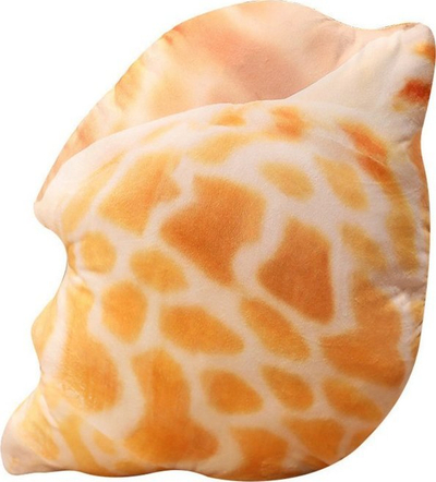 Jastëk lodër Mascot Plush Shell, 50 x 40 cm, pelush i butë, shumëngjyrësh
