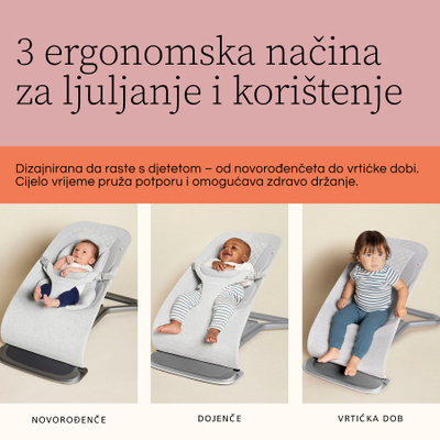 Leagën bebe Ergobaby Evolve 3-in-1, ergonomik, 3 pozicione, gri