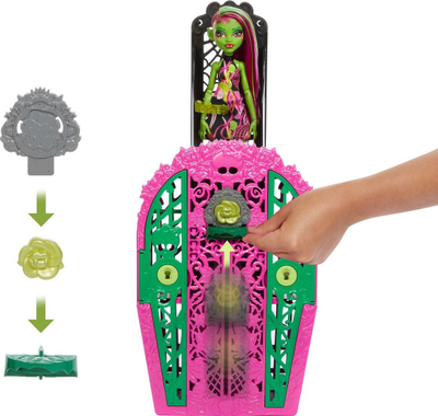 Kukull Monster High Skulltimate Secrets Venus, me gjozavra, me ngjyra nga të gjitha
