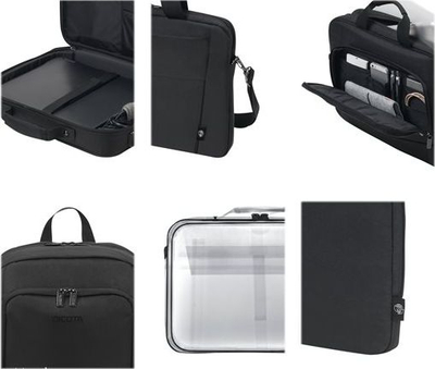 Çantë laptopi Dicota Eco Top Traveller Base, 17.3", RPET, e zezë