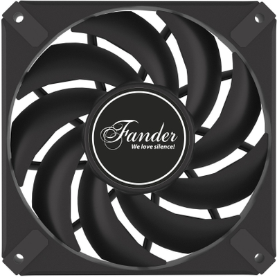 Вентилатор за компјутер Fander Roxo P12 PWM PST FRX122, 120mm, црн