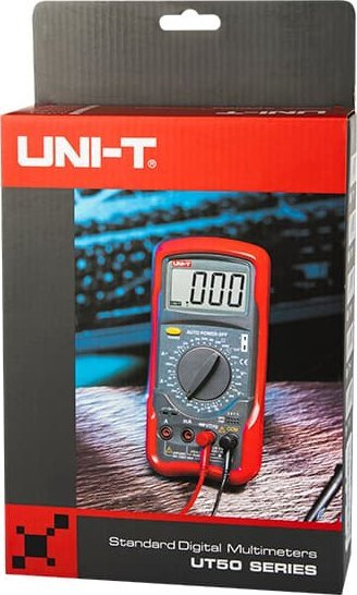 Multimetër digjital UNI-T Blow 1601 UT55, me ekran të madh, për matje tensioni dhe rryme, i kuq