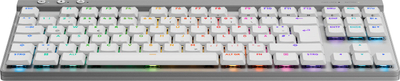 Tastierë Logitech G G515 LIGHTSPEED TKL, QWERTZ gjermanisht, e bardhë