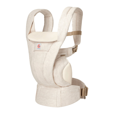 Mbajtëse bebe Ergobaby Omni Deluxe Linen, ergonomike, liri natyral, bezhë