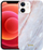 Kapak telefoni Crong Marble Case për iPhone 12 mini, mermer rozë